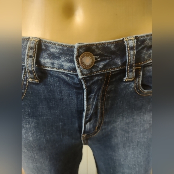 American eagle outfitters women's size 4 high rise jeggings crop super stretch - Picture 4 of 10